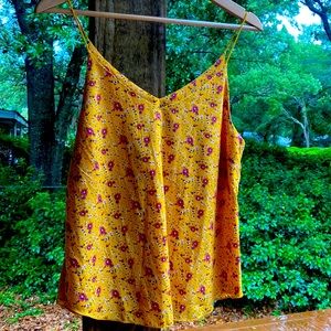 Floral Yellow/Gold Tank
